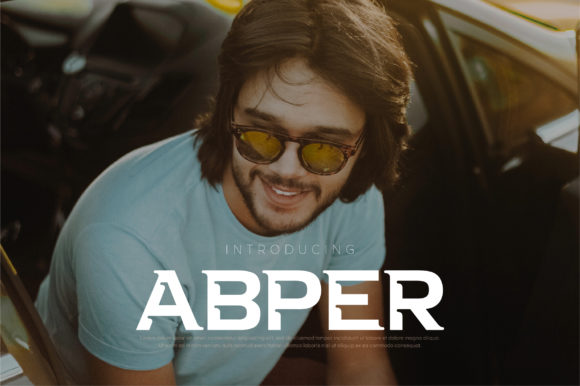 Abper: A Bold Modern Display Font for Makers