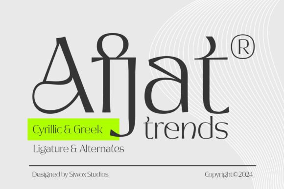 Afjat: A Fresh Display Font for Makers