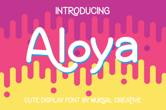 Aloya: A Friendly Display Font for Web Design
