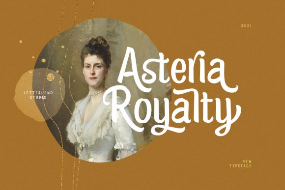 Asteria Royalty: A Vintage Display Font for Modern Web Design