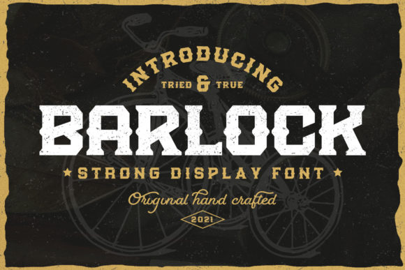 Barlock: A Bold Display Font for Editorial Design