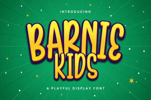 Barnie Kids: A Playful Display Font for Your Brand