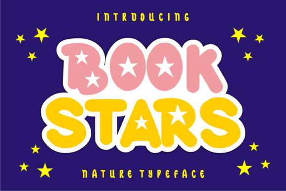 Book Stars: A Trendy Display Font for Brand Identity