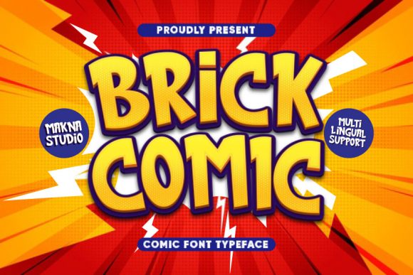 Brick Comic: A Playful Display Font for Creative Branding