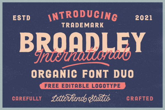Broadley: A Vintage Display Font for Editorial Design