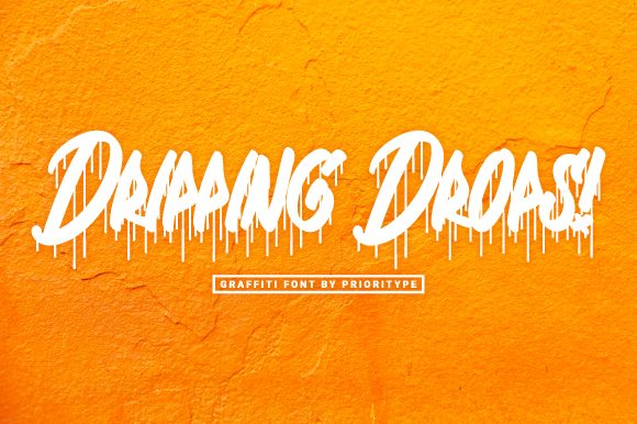 Dripping Drops: A Bold Display Font for Web Design
