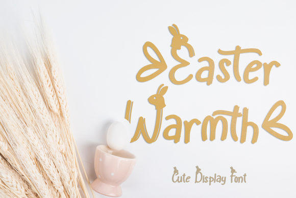 Easter Warmth: A Premium Display Font for Editorial Design