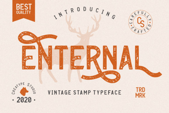 Enternal: A Vintage Display Font for Modern Web Brands