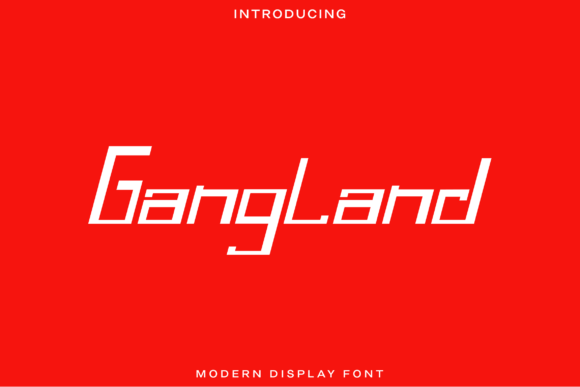 Gangland: A Modern Display Font for Bold Craft Projects