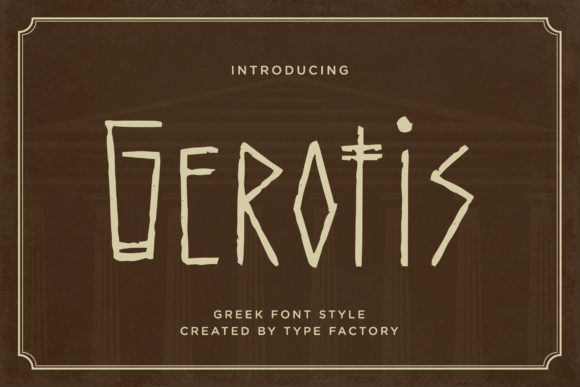 Gerotis: A Premium Display Font for Modern Web Design