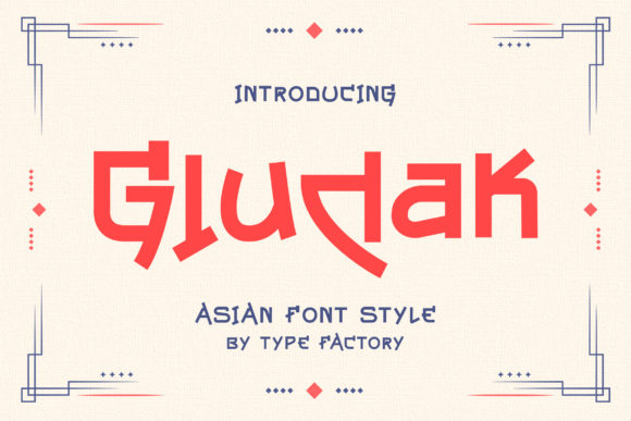 Gludak: A Striking Display Font for Crafters