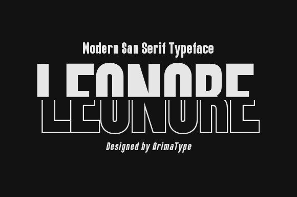 Leonore: A Modern Display Font for Bold Marketing