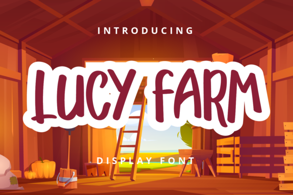 Lucy Farm: A Quirky Display Font for Campaigns