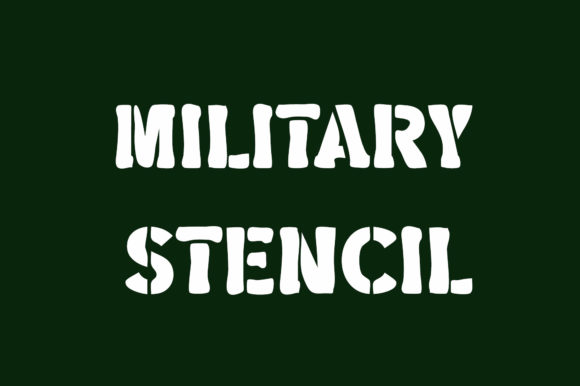 Military Stencil: A Bold Display Font for Editorial Design