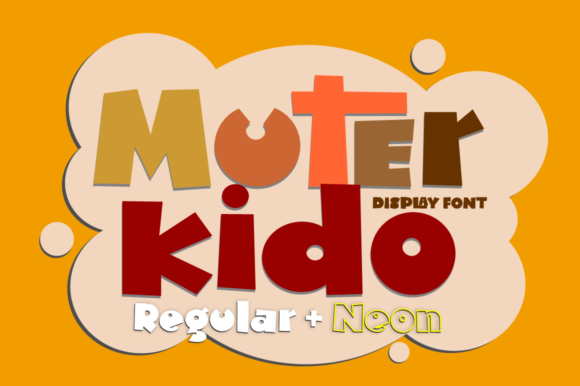 Muter Kido: A Chunky Display Font for Bold Branding