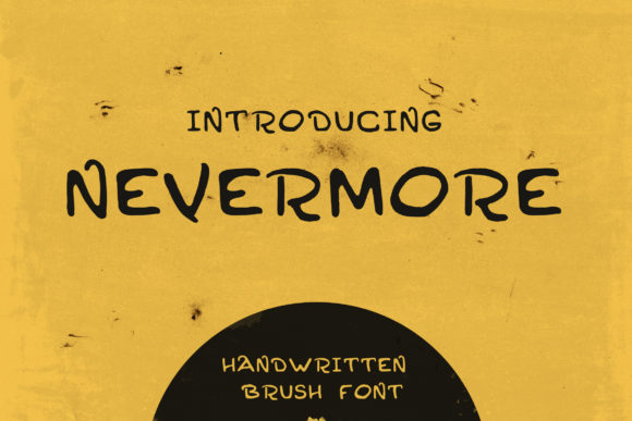Nevermore: A Bold Display Font for Crafters