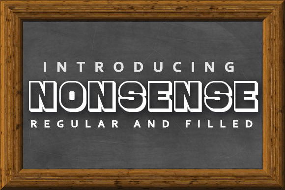 Nonsense: A Bold Display Font for Business Branding