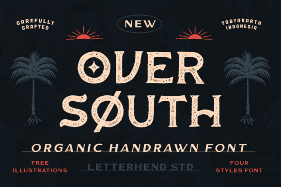 Over South: A Unique Display Font for Editorial Design