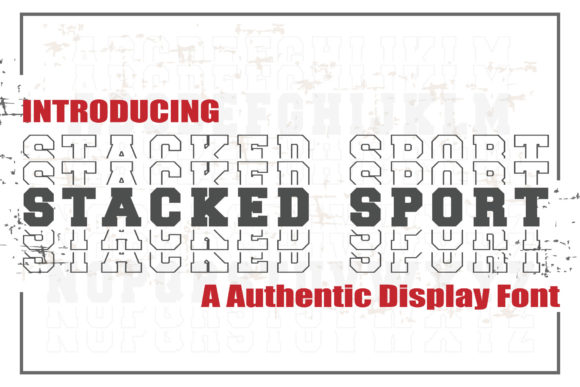 Stacked Sport: A Bold Display Font for Editorial Impact