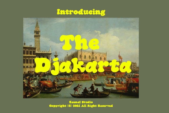 The Djakarta: A Retro Display Font for Branding