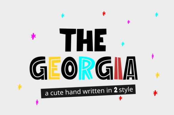 The Georgia: A Chunky Display Font for Editorial Design