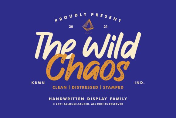 The Wild Chaos: A Trendy Display Font for Your Brand
