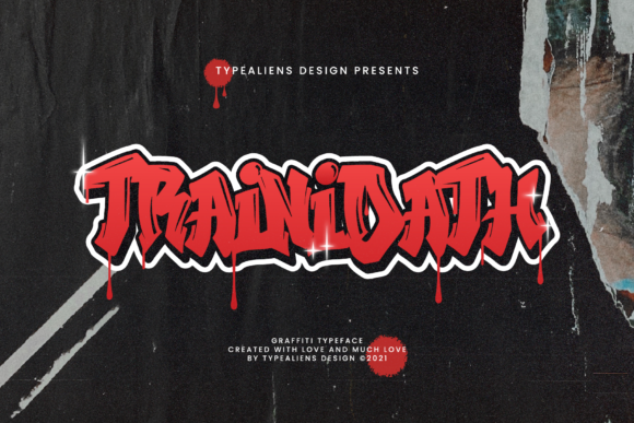 Trainidath: A Bold Graffiti Display Font for Branding