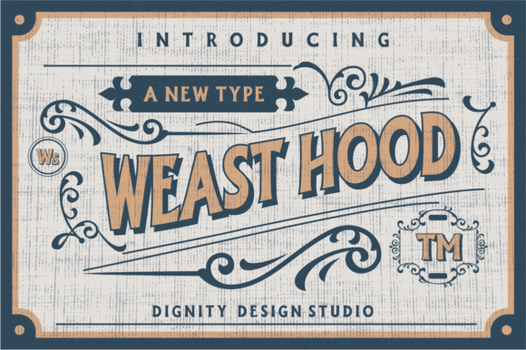 Weast Hood: A Bold Display Font for Editorial Design