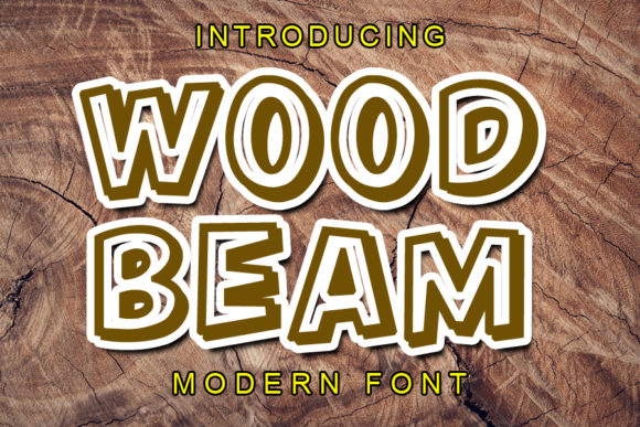 Wood Beam: A Bold Display Font for Editorial Design