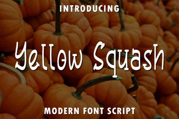 Yellow Squash: A Quirky Display Font for Campaigns